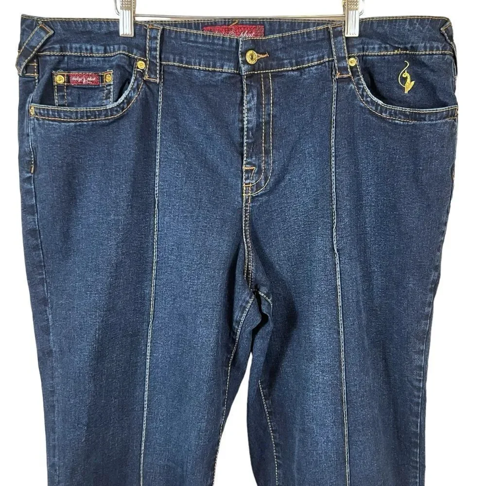Y2K Baby Phat High Rise Cropped Flare Capri Jeans 24